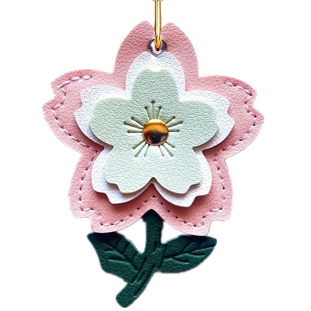 NWT,  August Flowers  purse charm